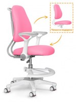 Детское кресло ErgoKids Y-507 с подлокотниками розовое